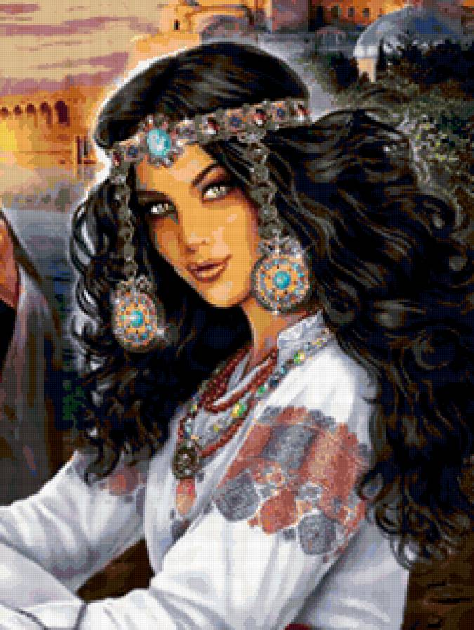 девушка - женщина, словяне, портрет, образ, колдунья - предпросмотр