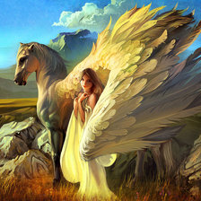 Схема вышивки «серия "единороги и пегасы"»