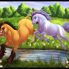 Схема вышивки «серия "единороги и пегасы"»