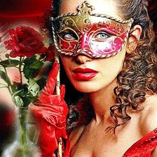 Схема вышивки «Таинственная незнакомка»