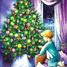 Схема вышивки «Праздничная ночь»