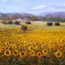 Схема вышивки «Подсолнухи»