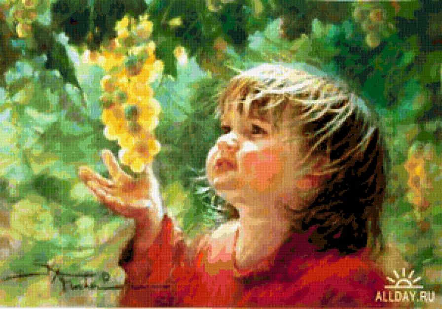 Виноградное чудо - дети, виноград - предпросмотр