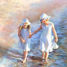 Схема вышивки «Прогулка у моря»