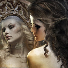 Схема вышивки «Старинное зеркало»