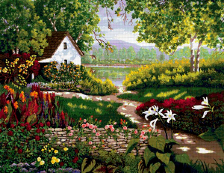 летний пейзаж - предпросмотр