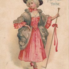 Схема вышивки «дама»