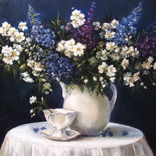 Схема вышивки «цветы»