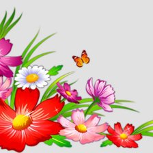 Схема вышивки «букет цветов»