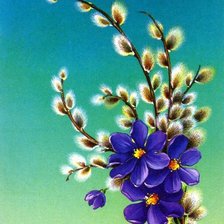 Схема вышивки «весенний букет»