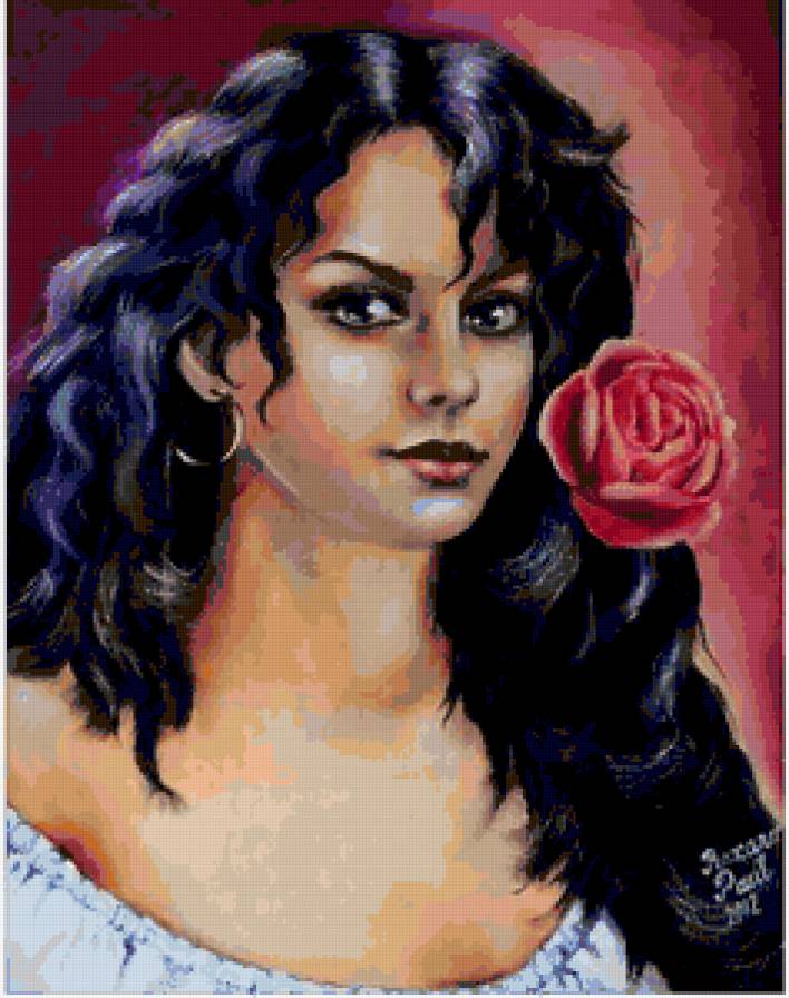 цыганка приносящая удачу - цыганка, дама, леди - предпросмотр