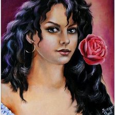 Схема вышивки «цыганка приносящая удачу»