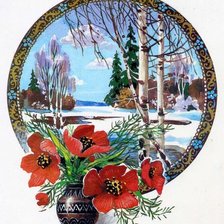 Схема вышивки «весна»