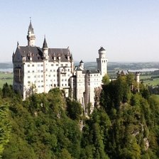 Схема вышивки «Нойшванштайн»