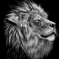 Схема вышивки «Лев (мал)»