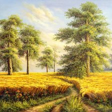 Схема вышивки «Сосны»