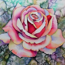 Схема вышивки «роза»