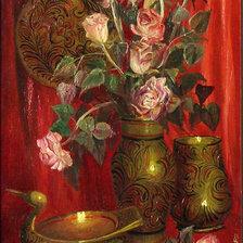 Схема вышивки «хохлома»