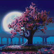 Схема вышивки «Сакура»