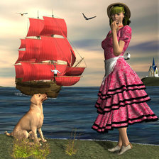 Схема вышивки «Ожидание»