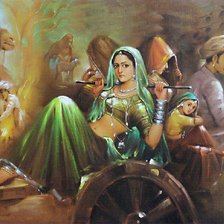 Схема вышивки «индия»