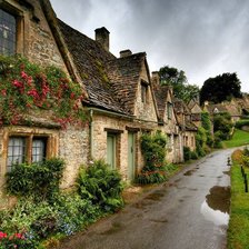 Схема вышивки «Деревушка»