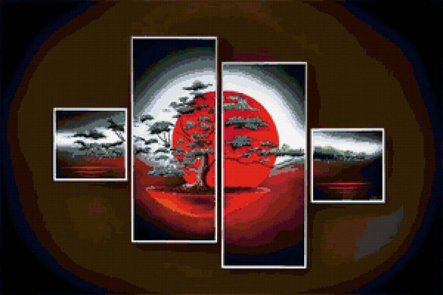 триптих - триптих, красота, природа - предпросмотр