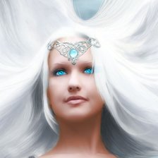 Схема вышивки «Девушка»