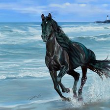 Схема вышивки «Конь»