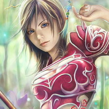 Схема вышивки «Девушка»