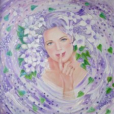 Схема вышивки «девушка-весна»