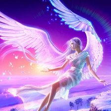 Схема вышивки «Ангел»