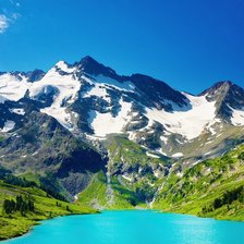 Схема вышивки «горы»