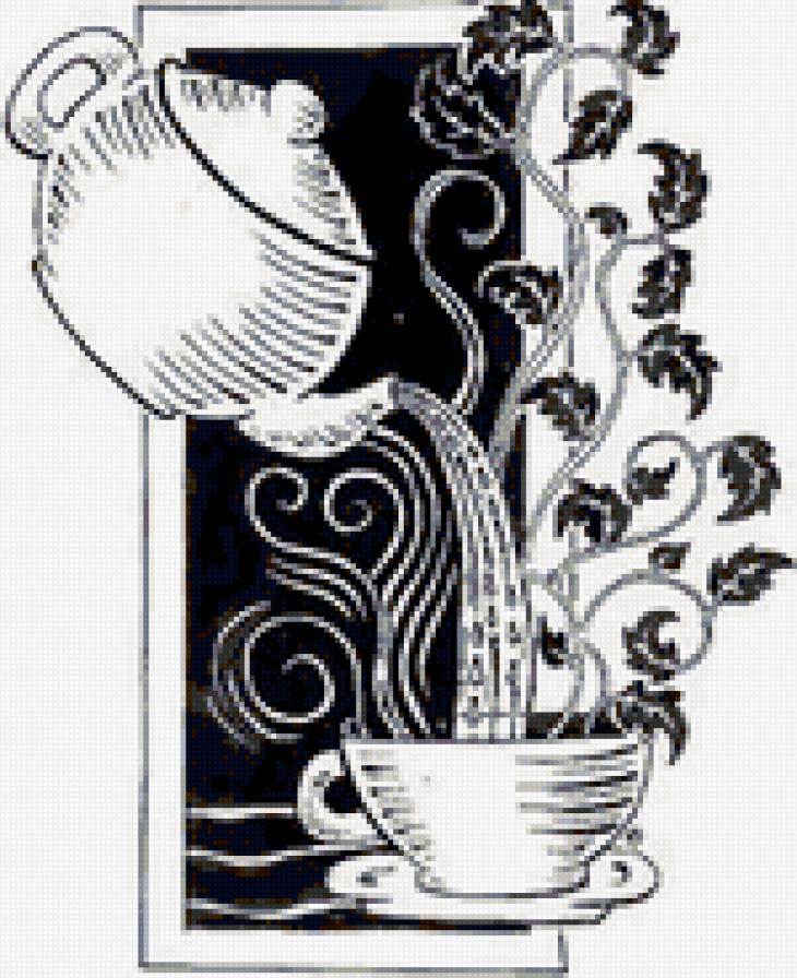 натюрморт - натюрморт, кофе, чай, кухня - предпросмотр