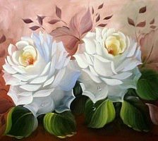 Схема вышивки «розы»