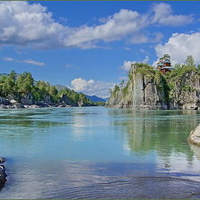 Схема вышивки «пейзаж»