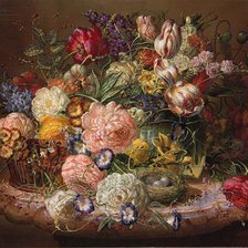 Схема вышивки «цветы»