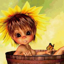 Схема вышивки «малыш бабочки»