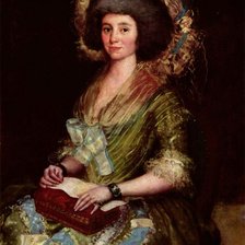 Схема вышивки «Гойя Портрет жены Хуана»