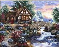 Схема вышивки «домик»