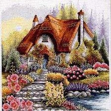 Схема вышивки «домик»