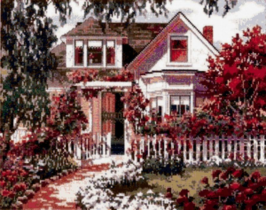 усадьба - домик, природа - предпросмотр