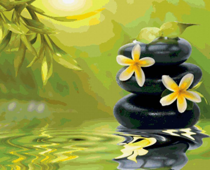 Спа - цветы, spa, камушки - предпросмотр