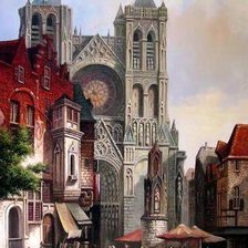 Схема вышивки «замок»