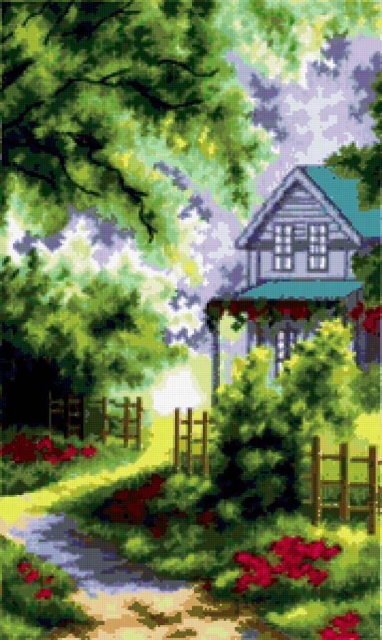 домик в лесу - домик, лес - предпросмотр