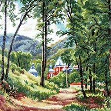 Схема вышивки «тихая обитель»