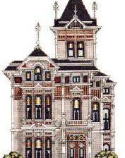 Схема вышивки «замок»