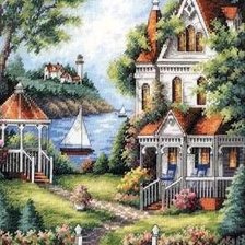 Схема вышивки «райское место»