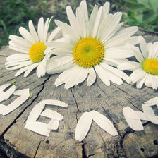 Схема вышивки «Люблю»