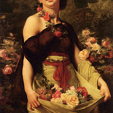 Схема вышивки «девушка»